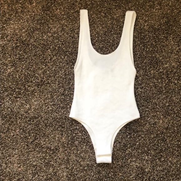 Lilyful Tops - New without Tags - White ribbed tank bodysuit